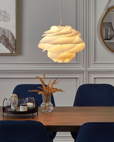 Plastic Pendant Lamp White NILE