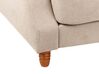 3 Seater Fabric Sofa Beige EIKE_918862