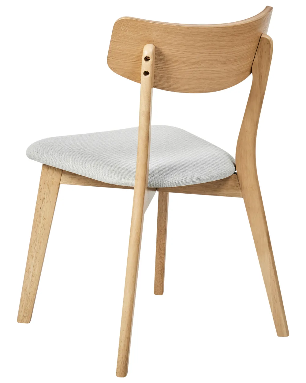 Set of 2 Dining Chairs HOLLY Wood Light Brown/ Grey_952310