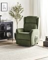 Electric Recliner Chair ELEGY with Footrest Fabric Green