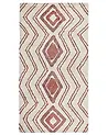 Rug KASTAMONU Beige 80 x 150 cm Cotton