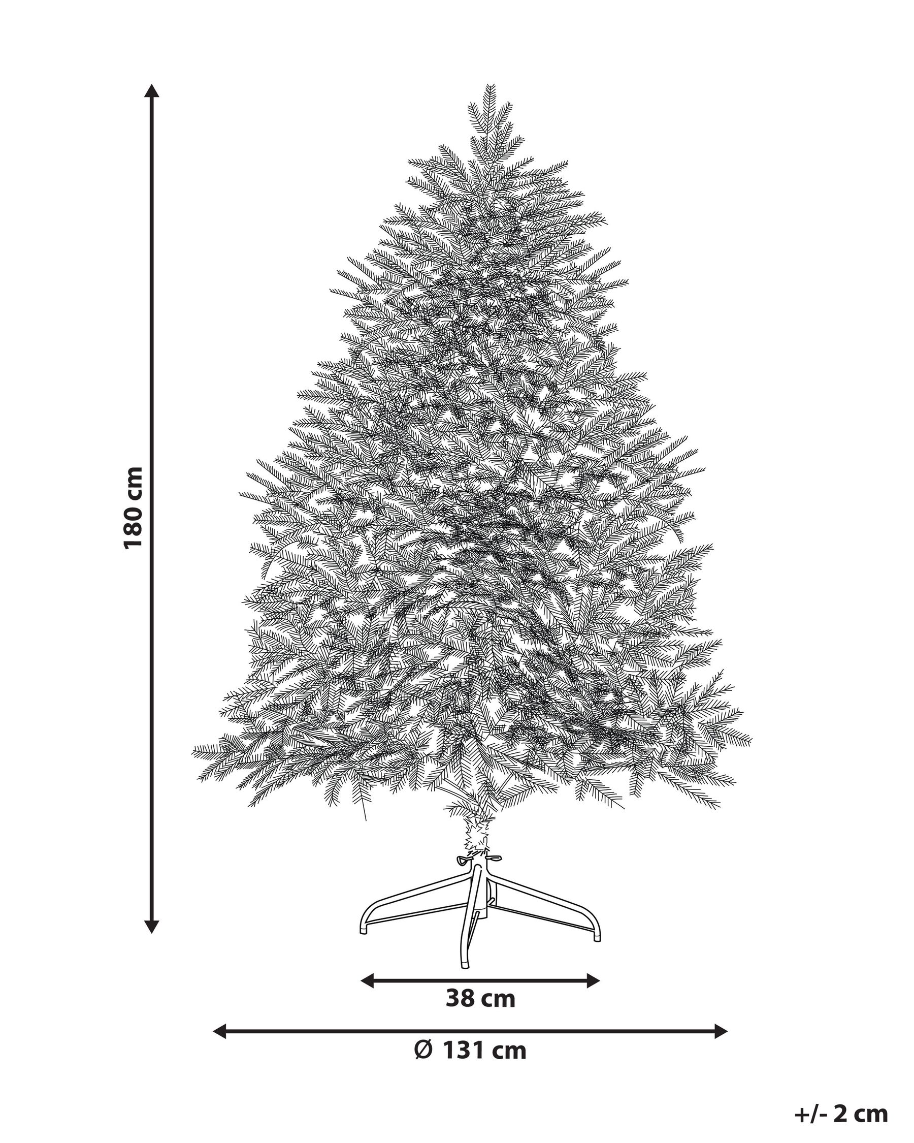 Snowy Christmas Tree Pre-Lit 180 cm White BRISCO_832242 Snowy Christmas Tree Pre-Lit 180 cm White BRISCO_832242