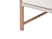 Garden Lounge Set with Table and Ottoman 5 Seater NOLA Metal Light Beige_998422
