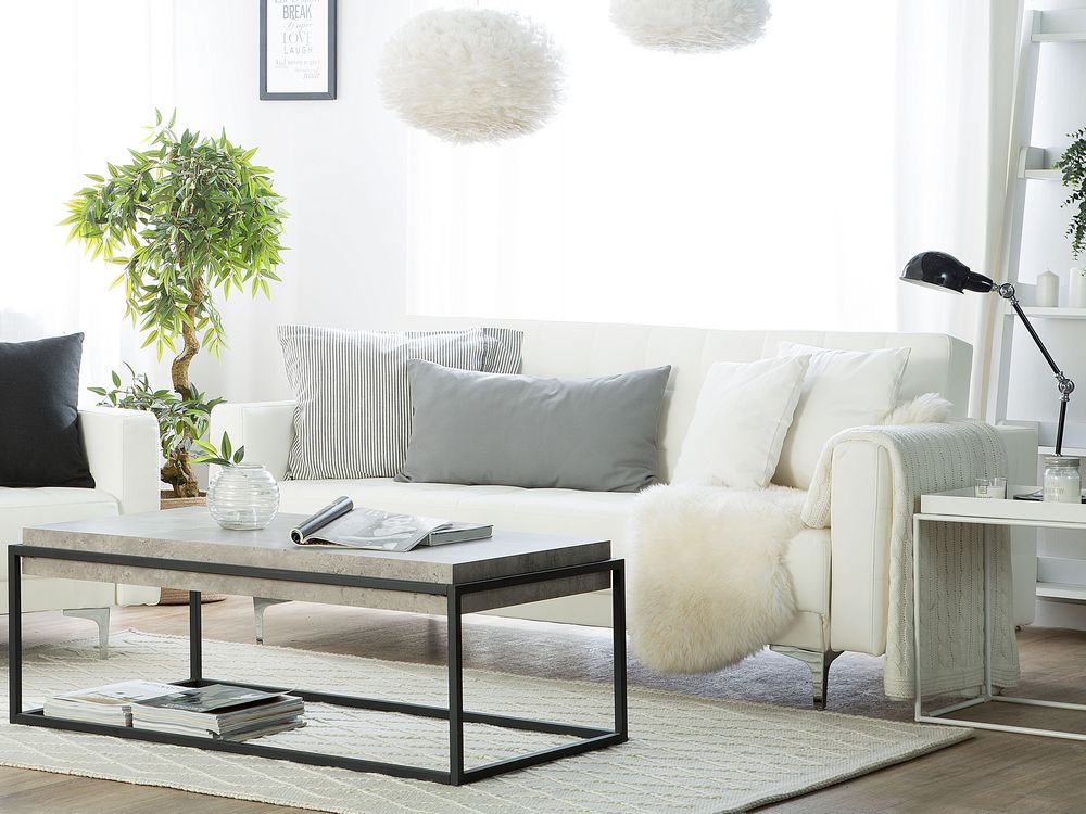 White faux leather sofa bed top