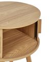 Round Bedside Table Light Wood SELAH_935547