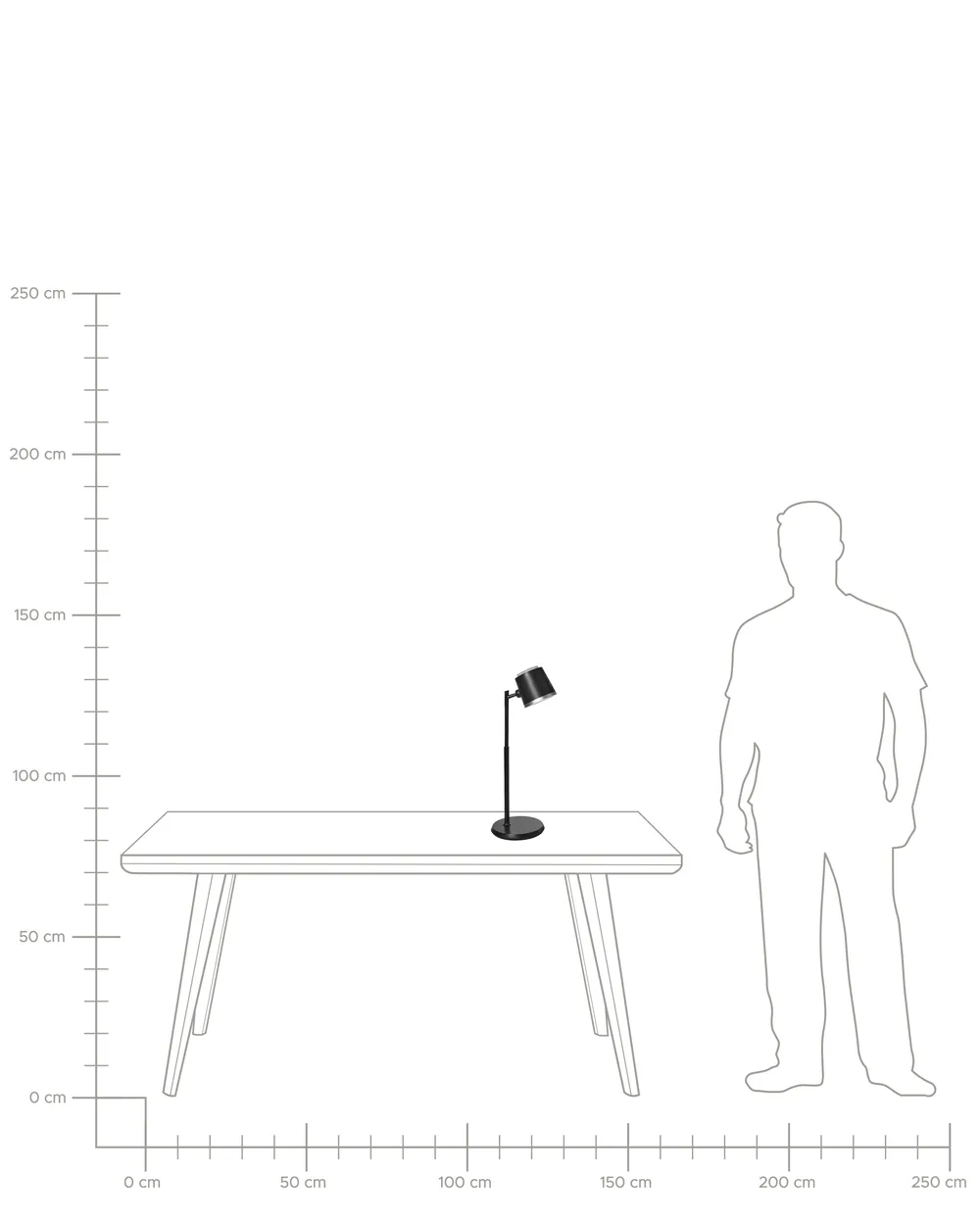 Wireless LED Table Lamp LIBRA with Dimmer Black_1018928