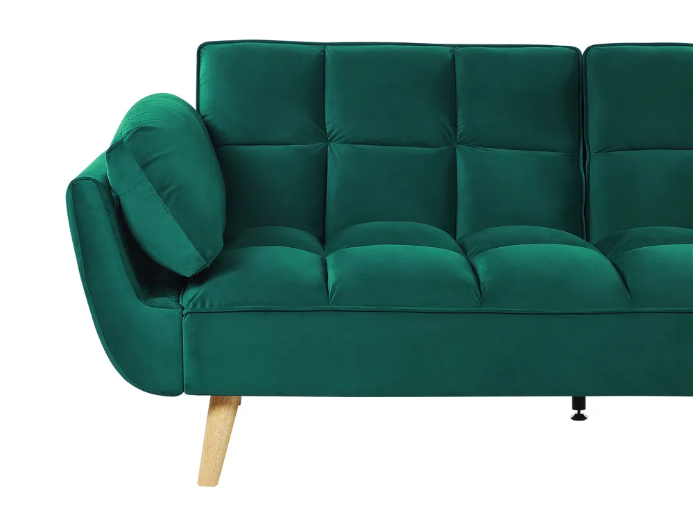 Divano letto 3 posti ASBY Velluto Verde_788040