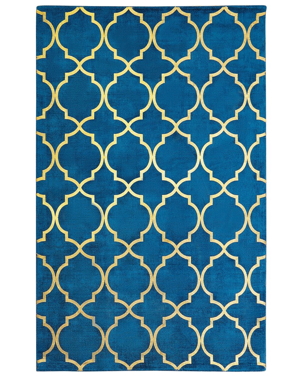 Rug YELKI Blue 140 x 200 cm Viscose