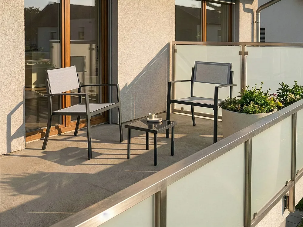 Bistro Set TAVOLETO Metall Grau_1154182