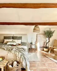 Wasserbett Stoff BELFORT 140 x 200 cm Hellbeige_983615
