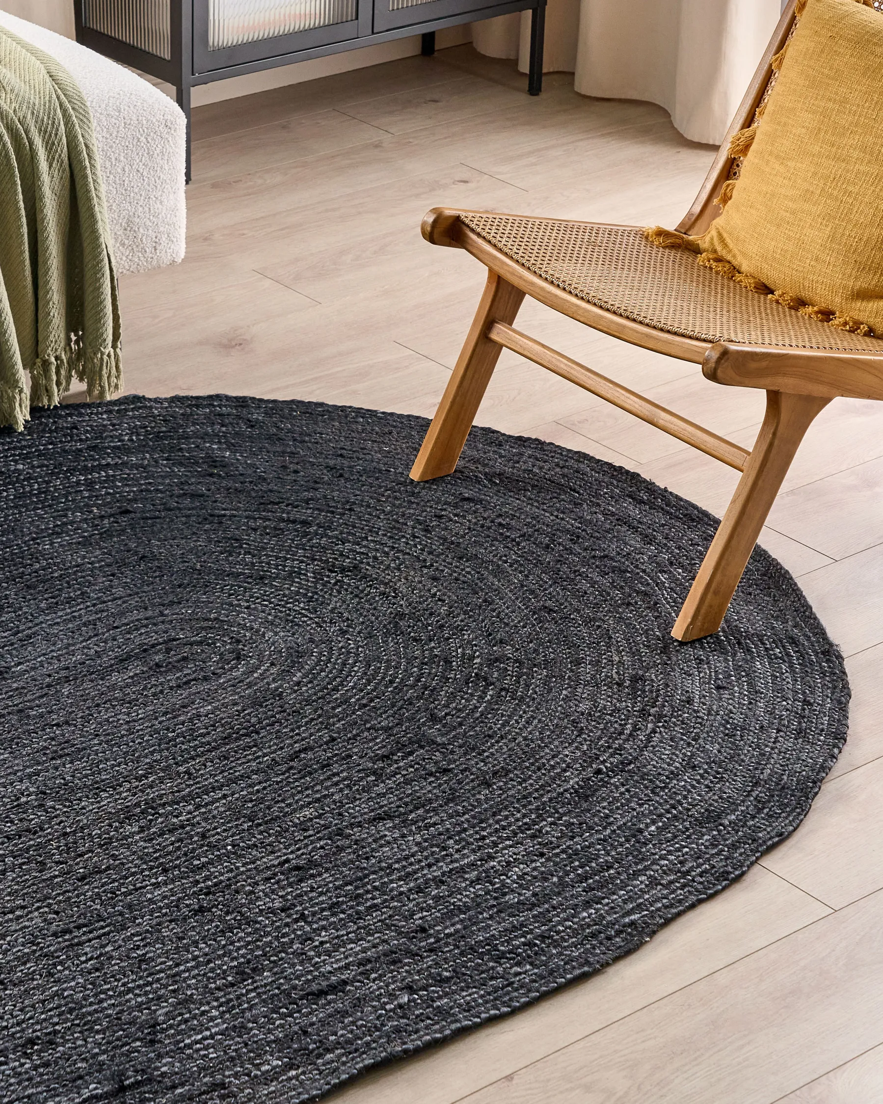 Rug DEMIRCI Black 160 x 230 cm Jute_886459
