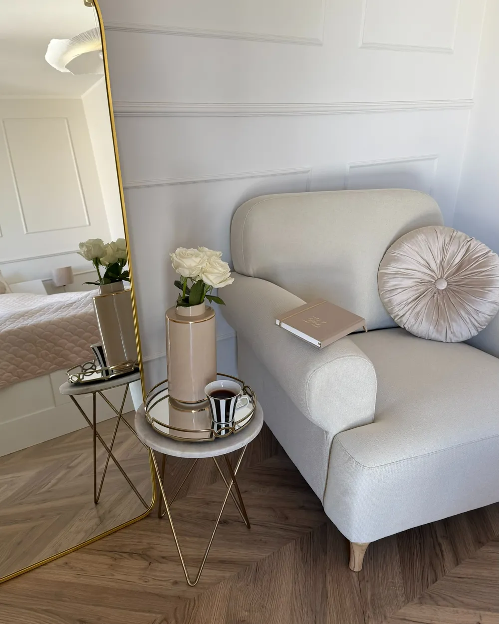 Poltrona KIBERG Tessuto Beige chiaro_983414