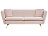 Sofa 3 Seater FREDERICA Velvet Pink