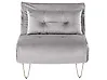 Sofá cama individual VESTFOLD Terciopelo Gris