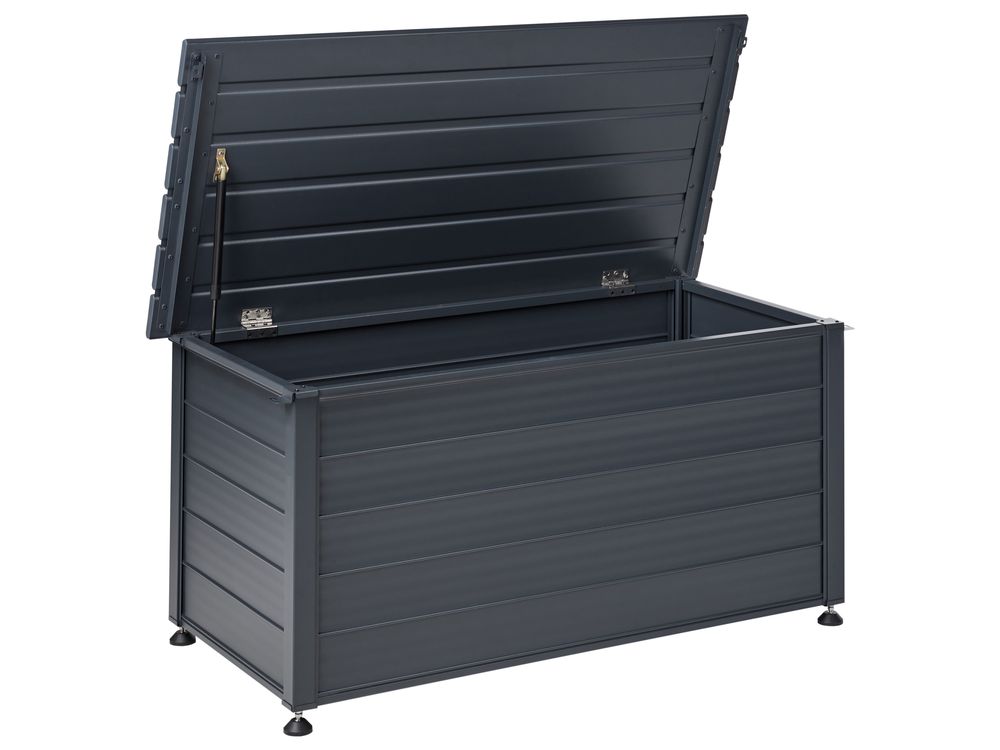 Opbevaringsboks CAMPALTO 123 cm 60 cm Metal Mørkegrå