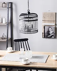 Lampada a sospensione CELON Metallo Nero_1176459