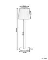 Lampe à poser en métal rose pastel POMBEIRO_935303