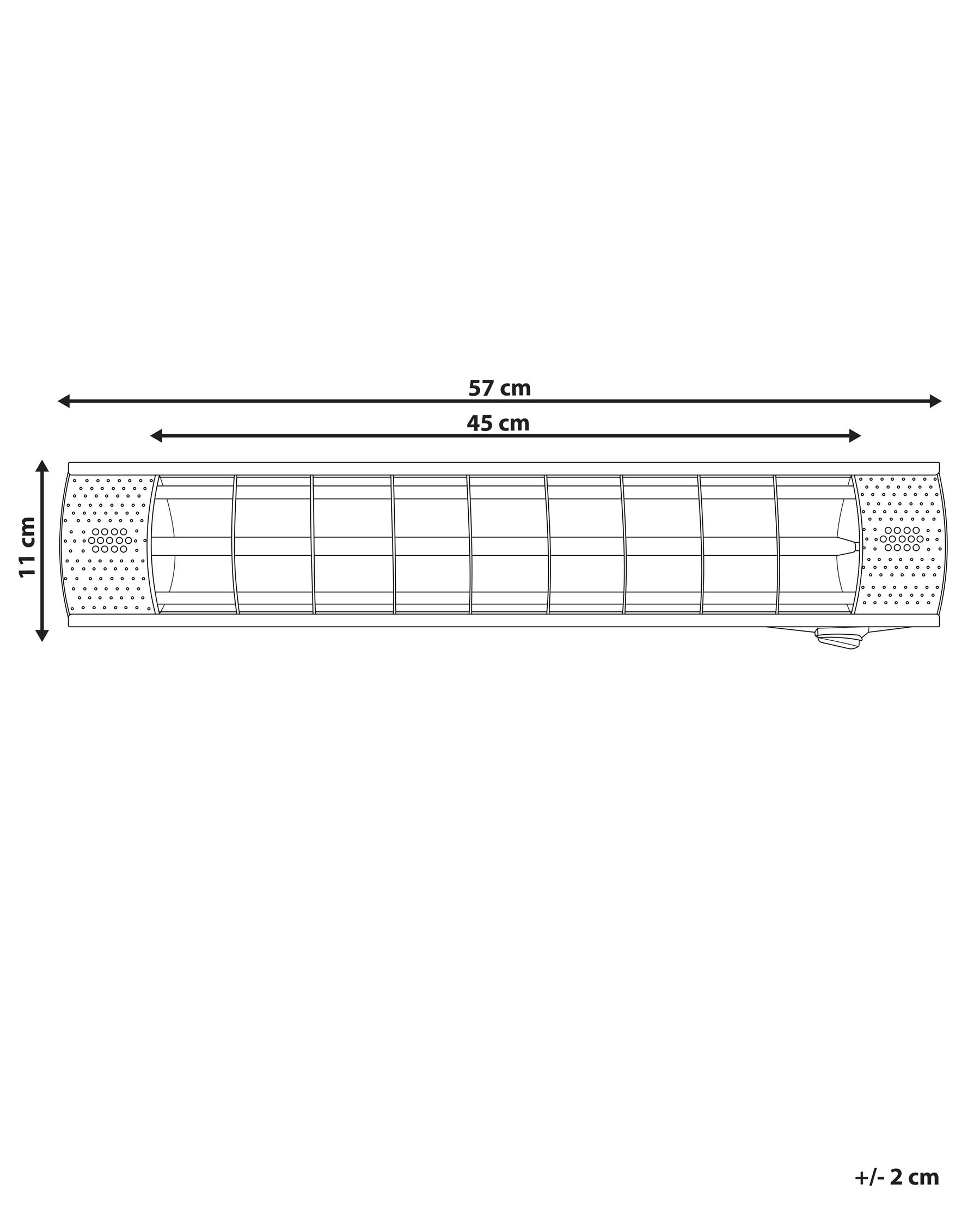 Wall Mounted Infrared Patio Heater BROMO 2000 W Silver_815759