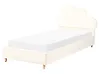 Kids Bed Cloud Velvet BELLEVUE 90 x 200 cm (EU Single) Light Beige