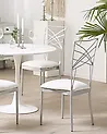 Set of 2 Dining Chairs GIRARD Metal Silver