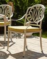 Set of 4 Garden Chairs White ANCONA_806952