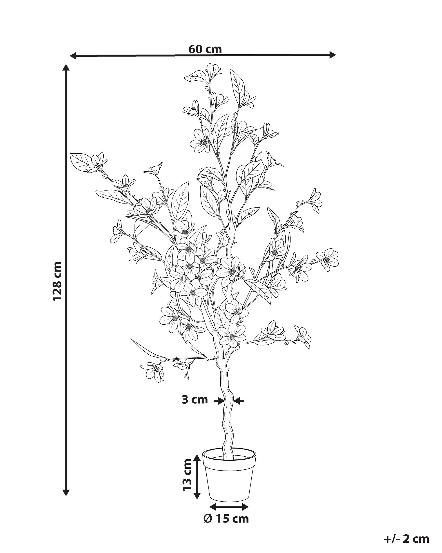 Artificial Plant MAGNOLIA TREE 128 cm Green_1069920