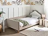 Kids Bed House Velvet KERVAN 90 x 200 cm (EU Single) Taupe