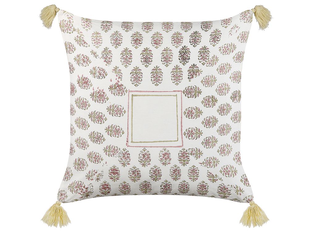 Cuscino decorativo SETOSA 45 x 45 cm Cotone Multicolore Trama geometrica