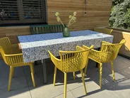 Set di 4 sedie da giardino PESARO Giallo_927507