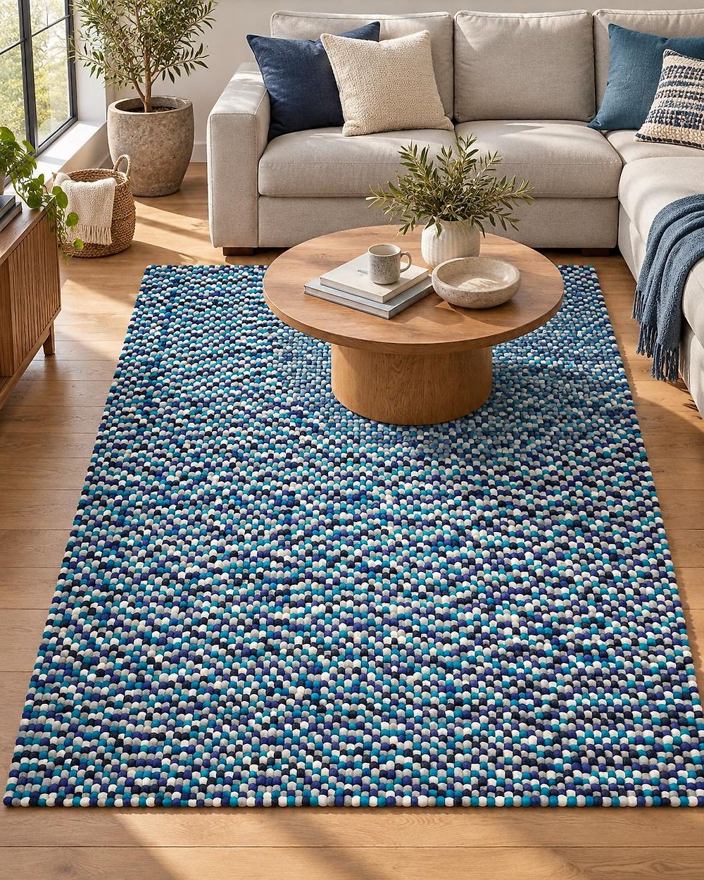 Tapis AMDO Bleu marine 160 x 230 cm Laine