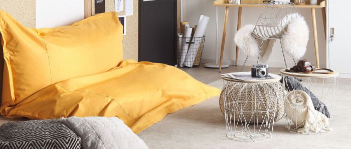 Fodera Per Poltrona Sacco In Velluto - Copertura 400L Per Bean Bag, Grigio Orchidea, Taglia L