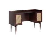 Home Office Desk RATANA 130 cm x 50 cm Dark Brown_1191743