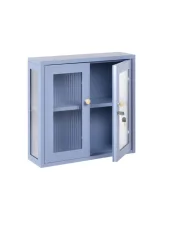 Wall Cabinet HARLYN 60 cm Metal Blue_1161001