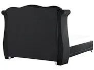Bed Velvet AYETTE 160 x 200 cm (EU King Size) Black_764932