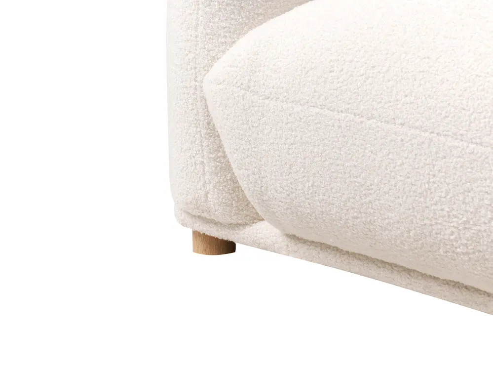 Living Room Set 5 Seater LUVOS Boucle Off-White_971929