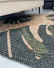 Rug INCIK Beige ø 140 cm Jute_1056918