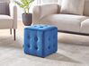 Pouf Samtstoff blau 36 x 36 cm WISCONSIN_926899