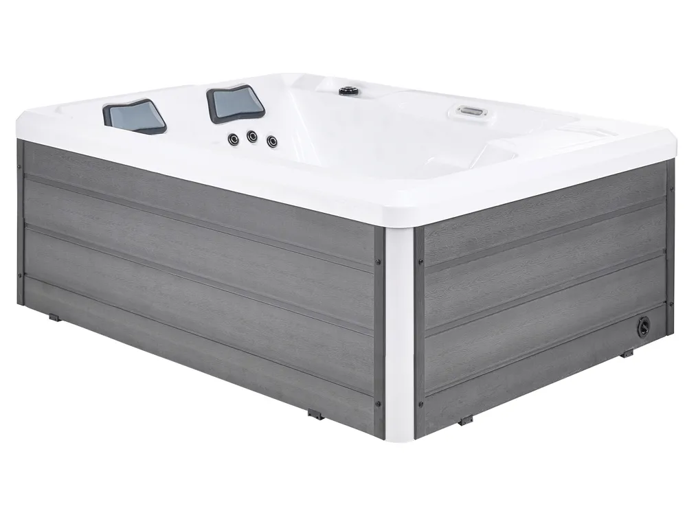 Vasca idromassaggio da esterno con LED MASHABO Grigio_1081943