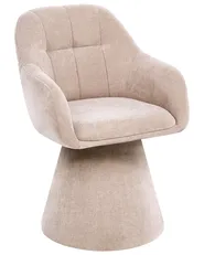 Dining Chair LIVONIA Chenille Light Beige_1118617