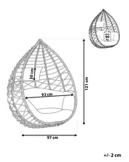 Hanging Chair ARSITA PE Rattan Grey_765426
