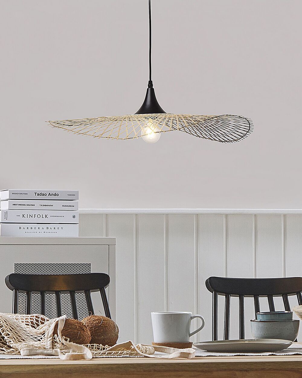 Pendant Lamp FLOYD Bamboo Wood Light Brown