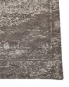 Teppich Baumwolle taupe 60 x 180 cm orientalisches Muster Kurzflor BEYKOZ_850327