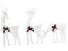 Set di 3 renne decorative con luci LED 92 cm bianco ANGELI_812412