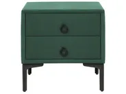 Bedroom Set SEZANNE Velvet Dark Green 180 x 200 cm (EU Super King)_892568