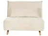 Sofá cama individual SETTEN Terciopelo Beige claro
