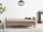 Sofa Bed 3 Seater HEMING Fabric Light Brown_953495