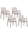 Ensemble de jardin 4 places en aluminium taupe TIANO_932485