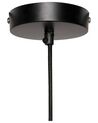 Lampe suspendue en cordes noir YABACO_898848