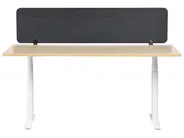 Desk Screen ZIGGY 160 x 40 cm Dark Grey_1015412