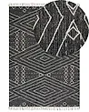 Rug KHENIFRA Black 160 x 230 cm Cotton
